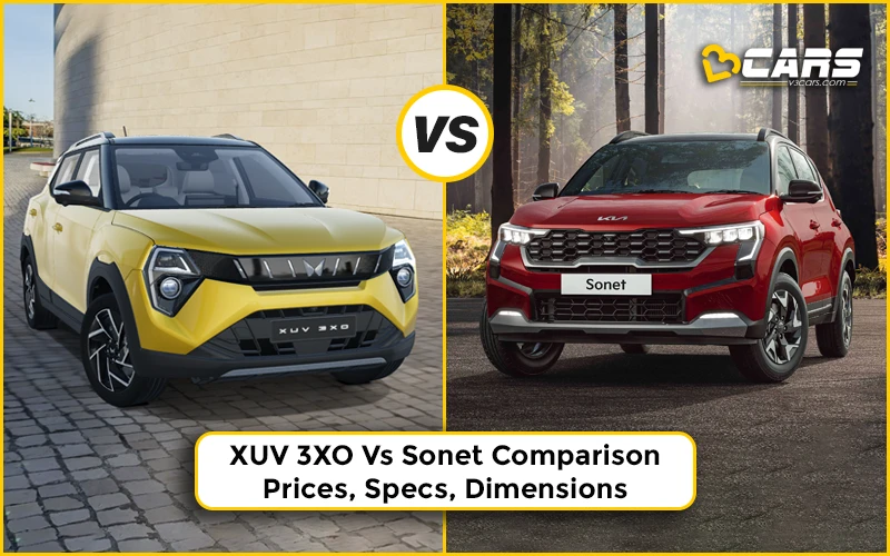 Mahindra XUV 3XO Vs Kia Sonet